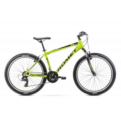 Horský bicykel Romet Rambler 26" R6.0 čierno-zelený neónový hliníkový 14" 